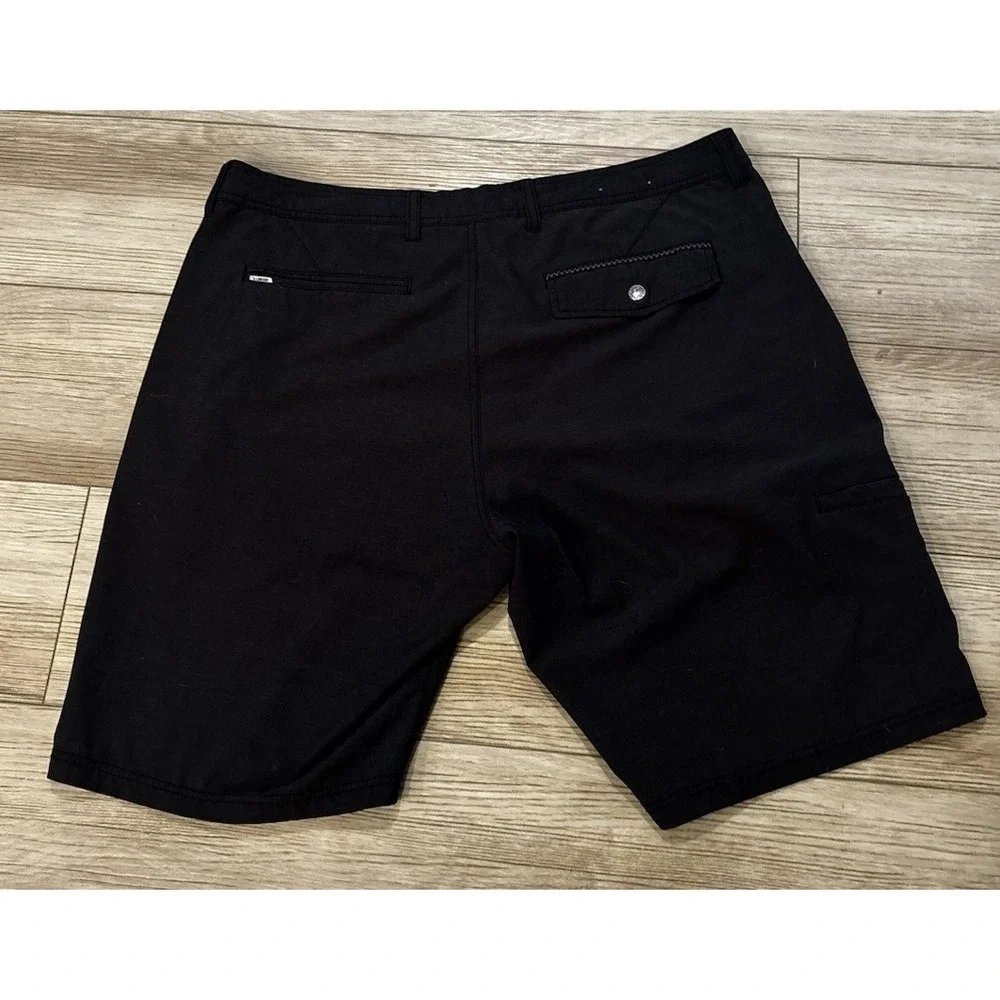 Linksoul Boardwalker Shorts Mens 38 Black Performance Stretch Chinos Golf Casual